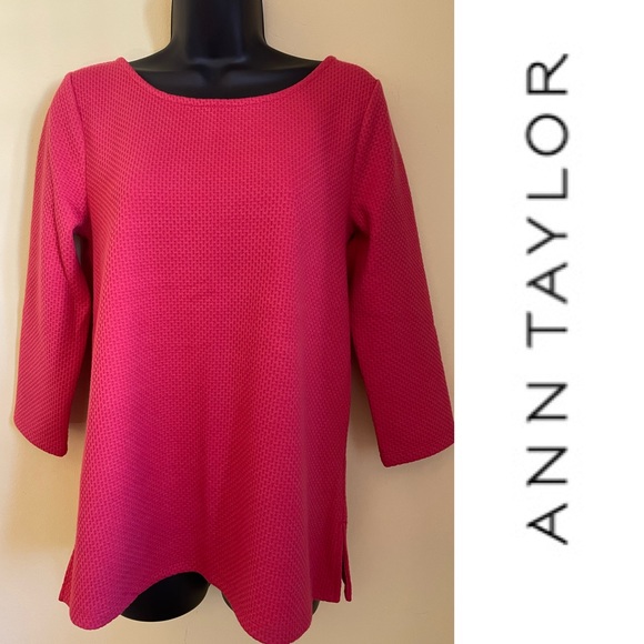 Ann Taylor Fuchsia Tunic top New - Picture 1 of 3